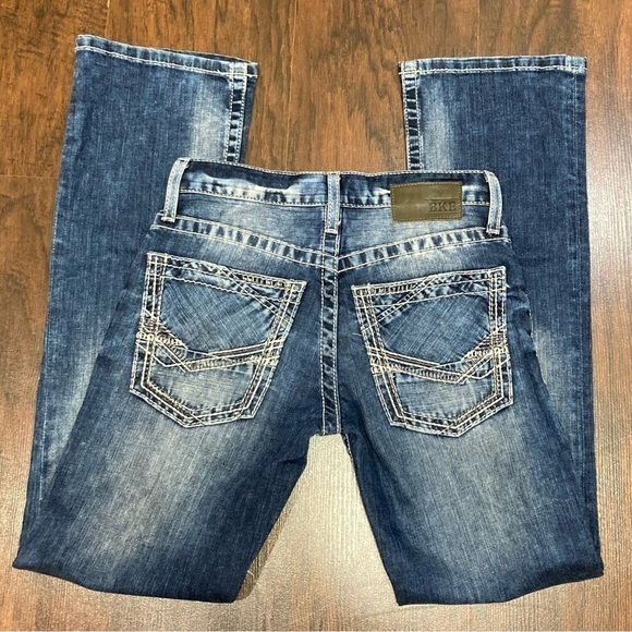 BKE Denim - BKE DENIM “Aiden” boot leg jeans Size 25R *bbq stain on left leg EUC